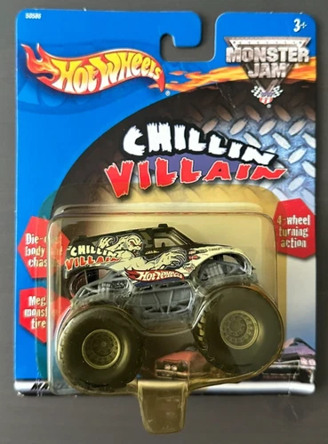Hot Wheels Monster Jam Truck Chillin Villain Vintage 2001 New Sealed 50586