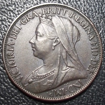1901 - GREAT BRITAIN FARTHING - QUEEN VICTORIA - EXCELLENT