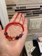 Natural Stone Bead 7 Chakra Healing Bracelet Braided Macrame Yoga Reiki Energy