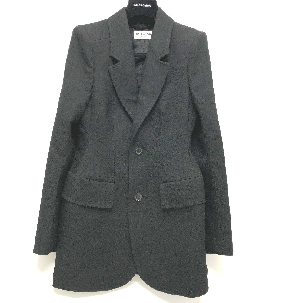BALENCIAGA 571278 single Black Basic shoulder pads Jacket