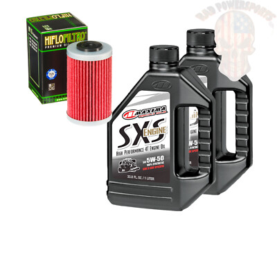 Oil Change Kit For 2011 Polaris Outlaw 525 Irs Maxima SXS Synthetic 5W-40