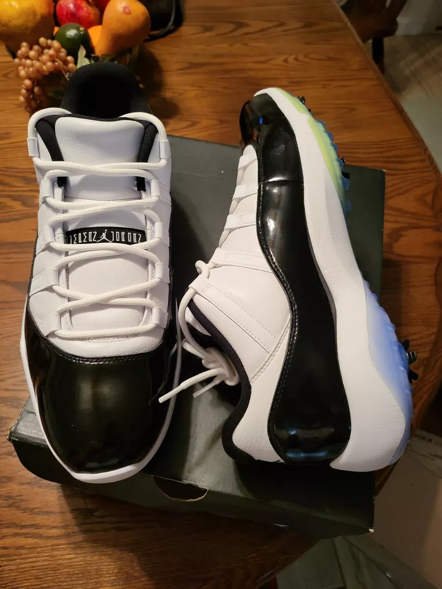 Nike Air Jordan 11 Low Golf White Volt Concord Black AQ0963-101 Size 15