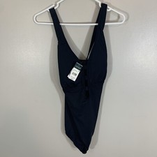 Lauren Ralph Lauren 1 Piece Swimsuit, Black size 16W, Slimming Fit, SKU E19