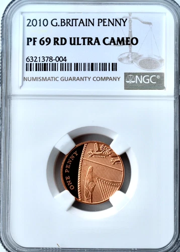 2010 1p One Pence Proof NGC PF69 Great Britain  Penny