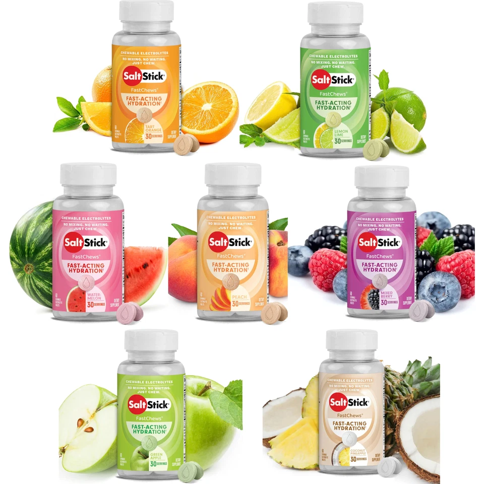 SaltStick FastChews - Chewable Electrolytes - 60ct Bottle