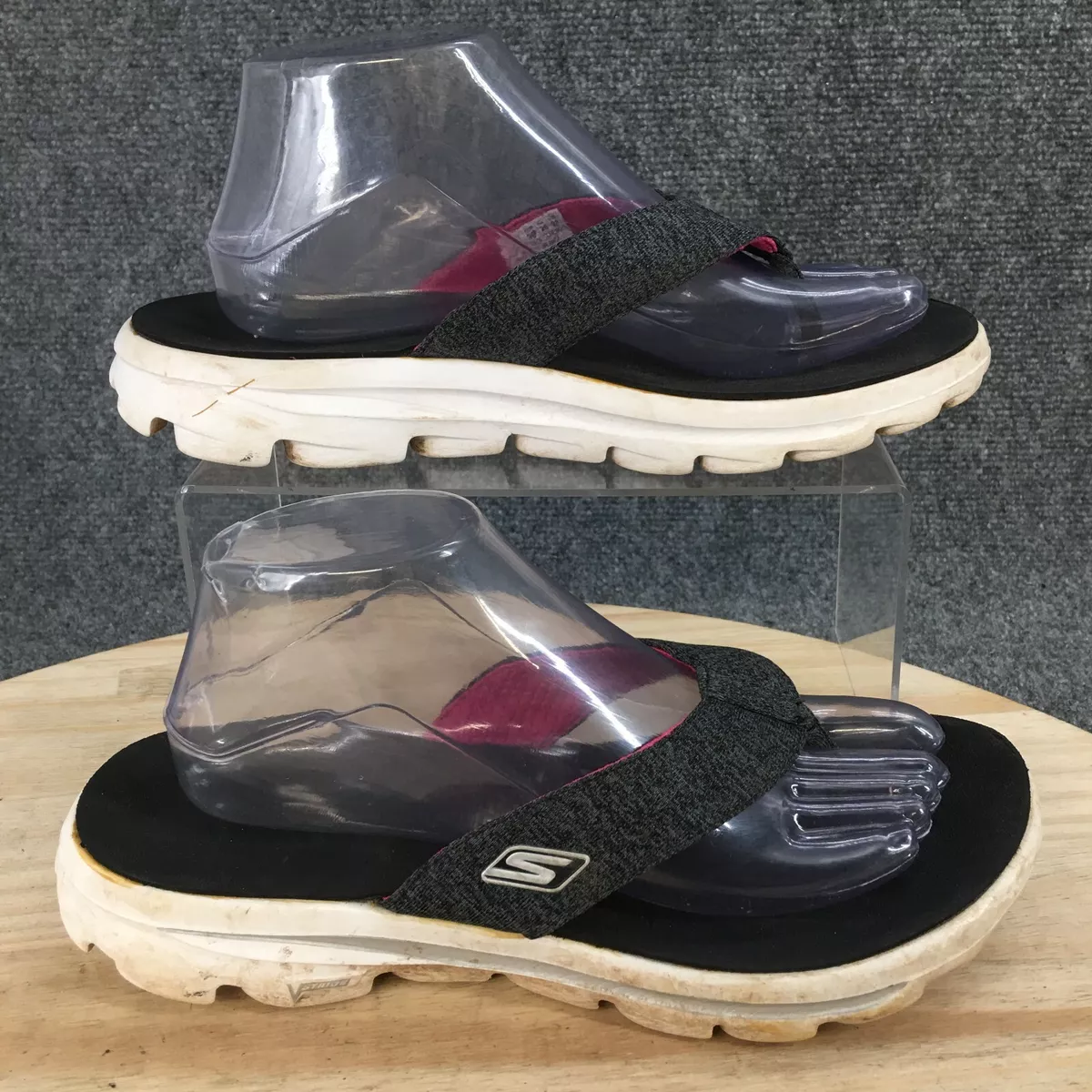 Skechers go walk sales thongs