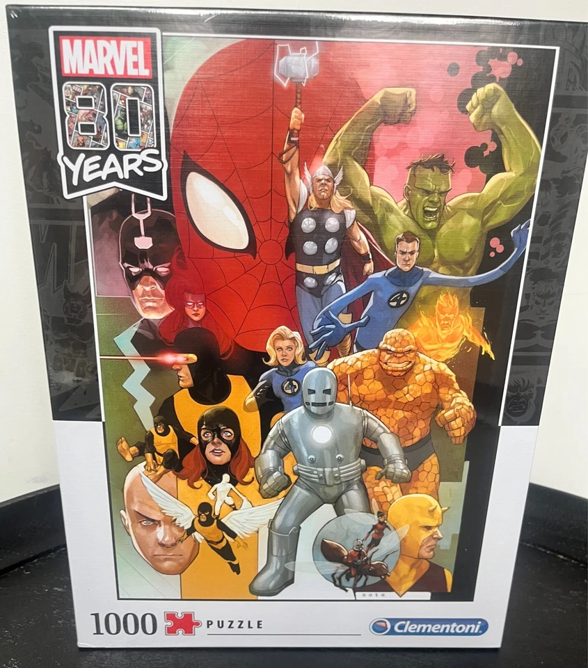 Marvel Jigsaw Puzzle Superhero Avengers Comic Book Anniversary Iron Man Hulk - Image 2 of 4