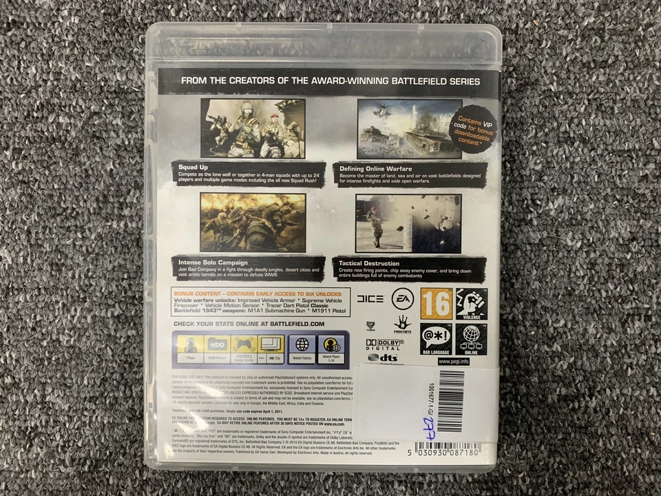 Battlefield Bad Company 2 - Playstation 3 PS3 UK PAL - Bild 2 von 4