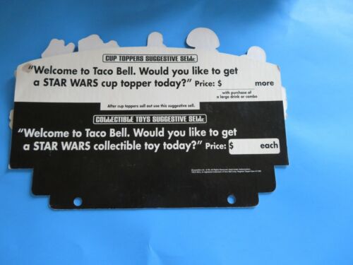 Taco Bell Star Wars Episode I “2-Sided Kid’s Toys Store Display”; Rare Piece - Picture 2 of 3