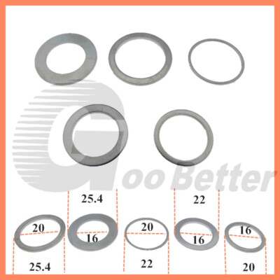 8PCS Brass Saw Blade Bushings - 20mm To 1/2" Arbor Adapter Washers (1mm Thickness) - View #7