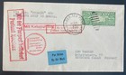 1930 USA Catapult Flight Airmail Cover SS Bremen to Konstanz Germany Ship To Sho — photo 1