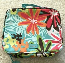 Thirty One Daisy Craze Lunch Tote Tropical Floral Teal Cool Case Thermal School