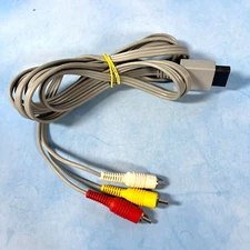 Genuine OEM Nintendo Wii A/V AV Audio Video Composite Cable Cord RVL-009