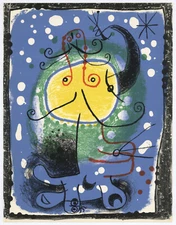 Joan Miro original lithograph printed in 1957