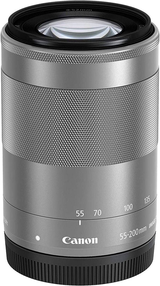 Canon EF-M 55-200mm f/4.5-6.3 IS STM Lens - Silver for sale