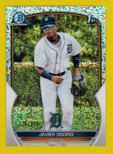 2023 Bowman Chrome BCP-4 Javier Osorio 125/299 Speckle RefractorDetroit Tigers