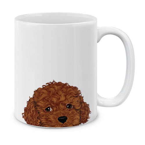 I Love Chihuahua Long Haired, a Ceramic Mug for Dog Lovers. White Cup With a Print. High Quality. Durable Print