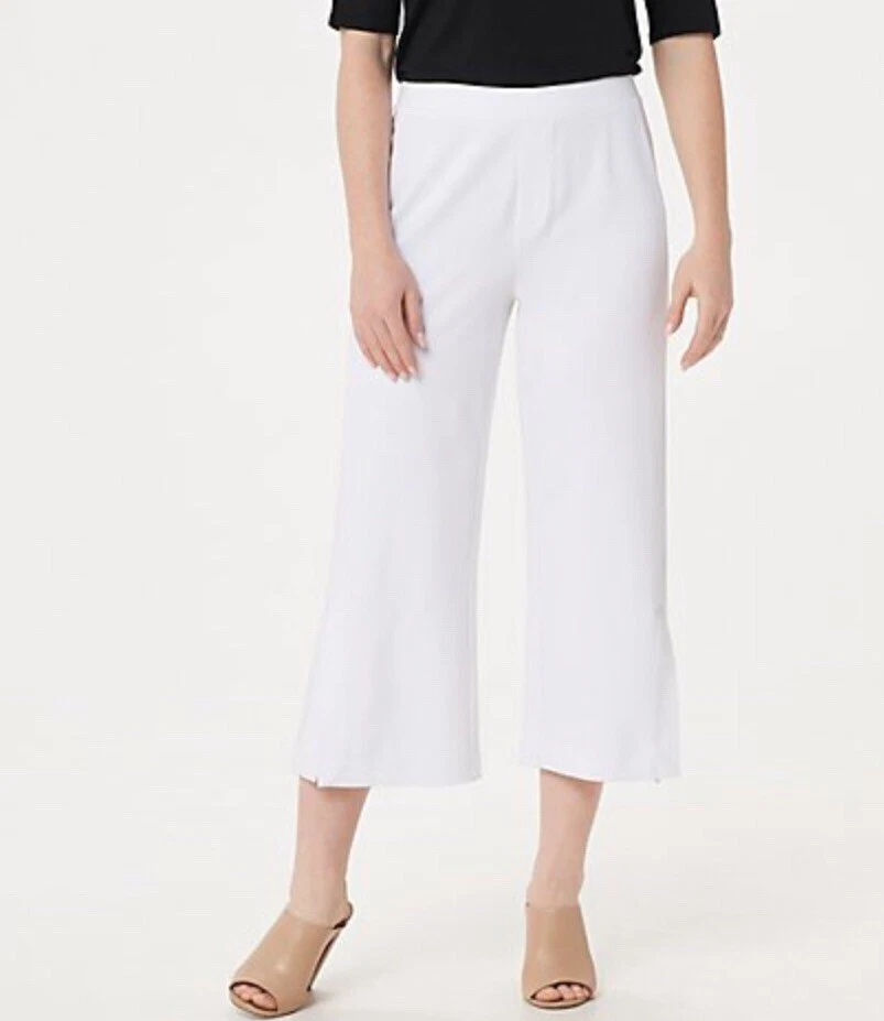 Wide leg knit crop pants cheap