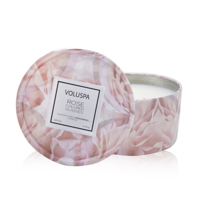 Voluspa 2 Wick Tin Candle Rose Colored Glasses 170g Home Scent eBay