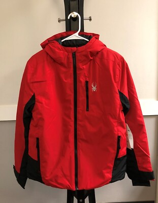 Spyder Men's Color Block Jacket Red-Size S | eBay