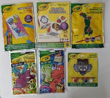 Set of 6 Crayola Activity kits age 3 and up / paints and crayons included