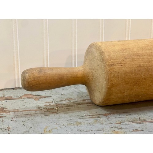 Rodillo de madera primitivo de principios del siglo XIX | Rodillo de una pieza de 22" - Imagen 4 de 7