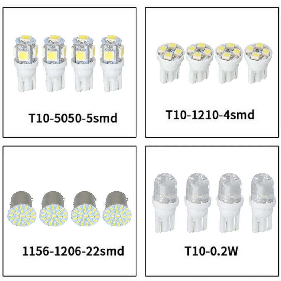 28x White LED Interior Package Kit For T10 31 36mm Map Dome License Plate Lights - Image 4 of 4