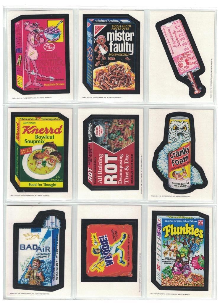 2010 WACKY PACKAGES OLD SCHOOL 2 FULL SET 42 CARDS = 33 STICKER