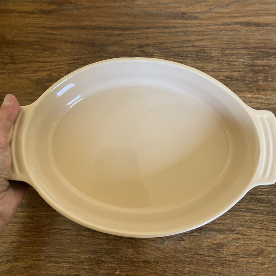 Blue Le Creuset 11" x 7" Oval Baking Dish FreezerOven Stoneware 1029