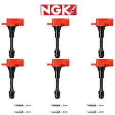 NGK Laser Iridium IX Spark Plug + Engine Racing Ignition Coil For Suzuki Equator