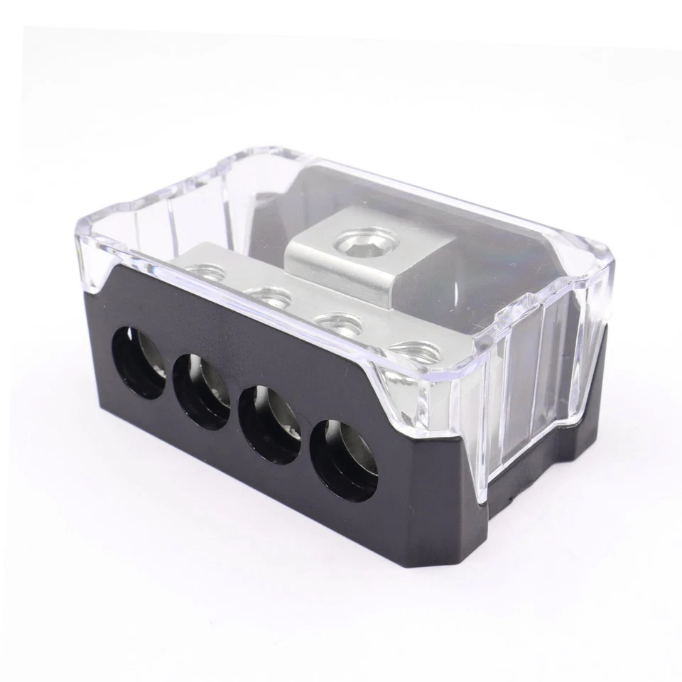 2x 4-Way Distribution Block Car Audio Solar Amp Power/Ground Cable Wire Splitter - Image 3 of 4