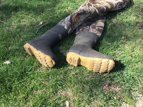Cabela's Advantage Max 4 HD CAMO Chest Boot Waders Neoprene Men Size 5 #IB-L - Picture 11 of 23