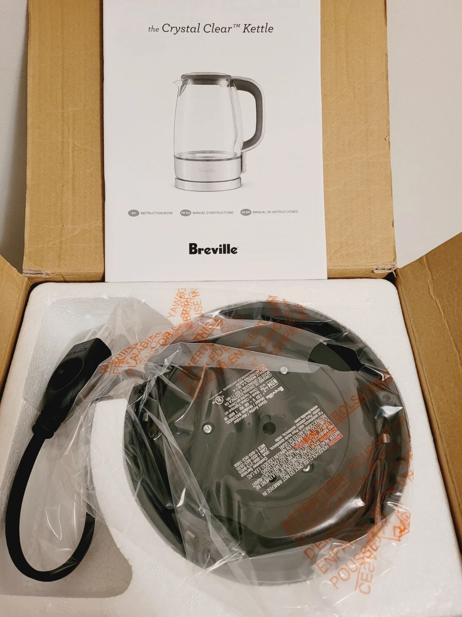 Breville The Crystal Clear 1800W Glass Tea Kettle 7 Cup / 1.7L BKE595XL NEW