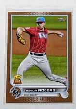 2022 Topps Trevor Rogers Rookie Cup Gold Parallel /2022 #24 Miami Marlins