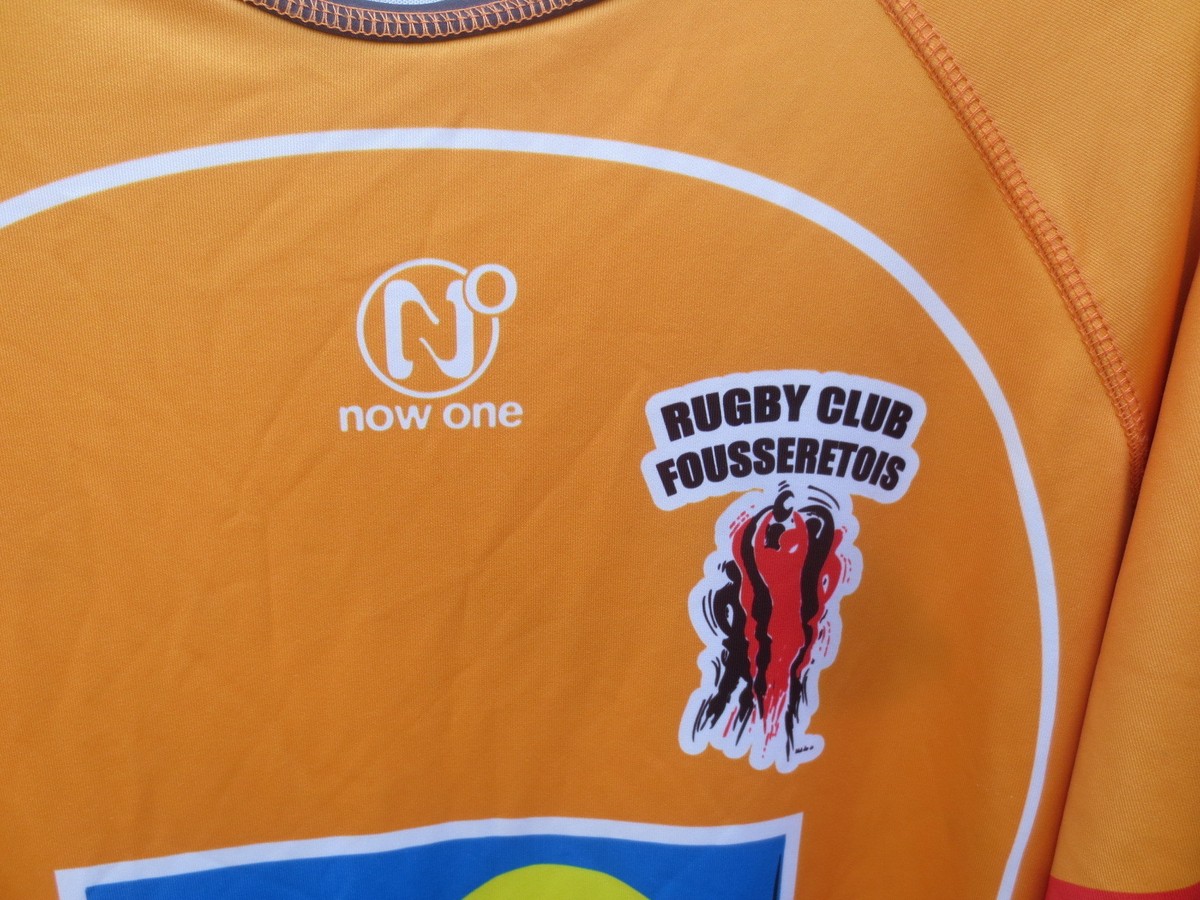 Maillot De Rugby RC Fousseretois Now One - Match Worn - Taille XXL - Jaune