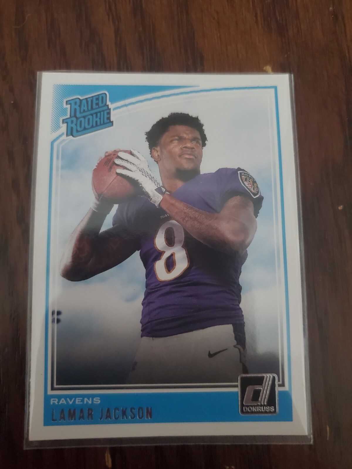 2018 Panini Donruss - Rated Rookie Press Proof Blue #317 Lamar Jackson (RC)