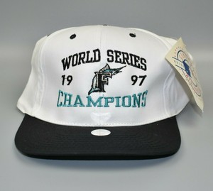 佛罗里达马林鱼队1997 美国职棒大联盟世界系列冠军校长Snapback 帽子 eBay