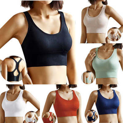 Women Gym Tank Top, Gym Bra, Fitness Push Up Bra, Breathable Bra, Running Sports
