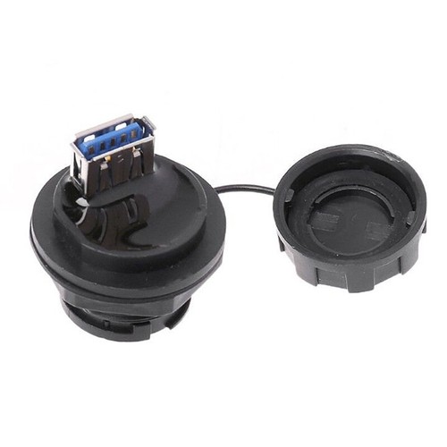 Usb Female Socket Plug Panel Mount Adapter Usb 3.0 Waterproof Connec MM _yi - Picture 5 of 13