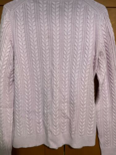 BROOKS BROTHERS Italian Cashmere Crew-Neck Sz L Lavender Sweater $278+ - Picture 7 of 7