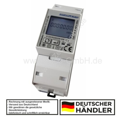 SDM230Modbus MID - 1Phasen 2TE LCD Wechselstromzähler geeicht - Zeco GmbH