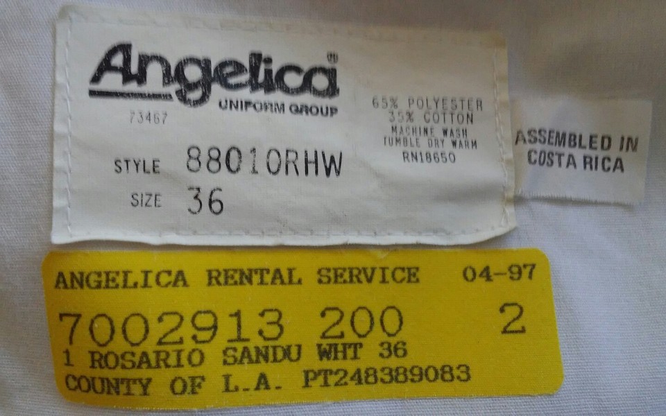 Angelica Uniform Group White Women's Lab Coat Sz 36 eBay