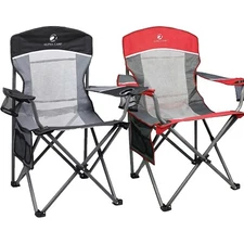 Portable Camping Chair Outdoor Heavy Duty Folding Chair with Cup Holder Oversize