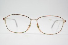 Vintage Glasses STUDIO METALLIC 78 Gold Multicolored Oval Eyeglass Frame