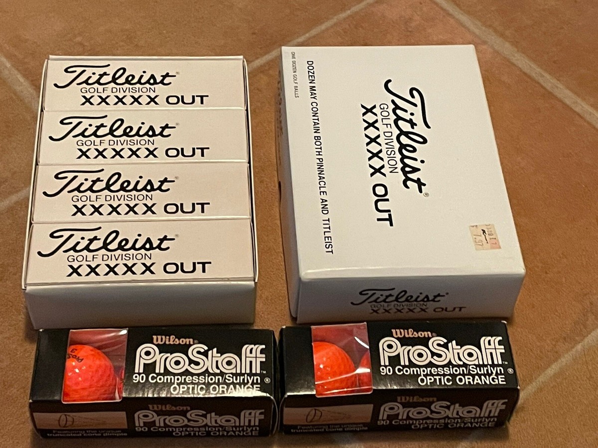 Wilson Pro Staff 90 Compression/Surlyn Optic Orange & Titleist