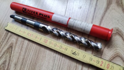 Titex Plus HSS-W Bohrer Spiralbohrer Metallbohrer für Aluminium Kupfer MK1 14