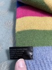 Y2K Lambswool Blend Bright Bold Stripe Knit Scarf Preppy Statement  68” Long — photo 4