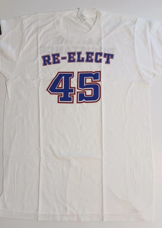 Infowars  Re-elect 45  I Am The Resistance  Mens T-Shirt  White  Size 3XL  XXXL