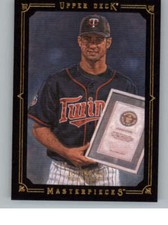 2008 UD Masterpieces Framed Black #50 Joe Mauer (ref 140241)