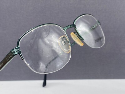 Yves Saint Laurent Brille Damen grün eckig Halbrand YSL 4095 NP:160 